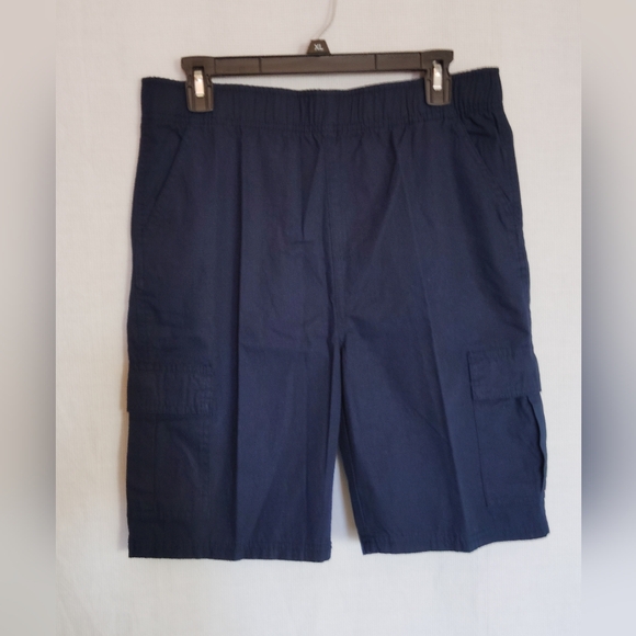 The Children's Place Boy's Blue Cargo Shorts Elastic Adjustable Waist 16 Husky - Picture 1 of 10